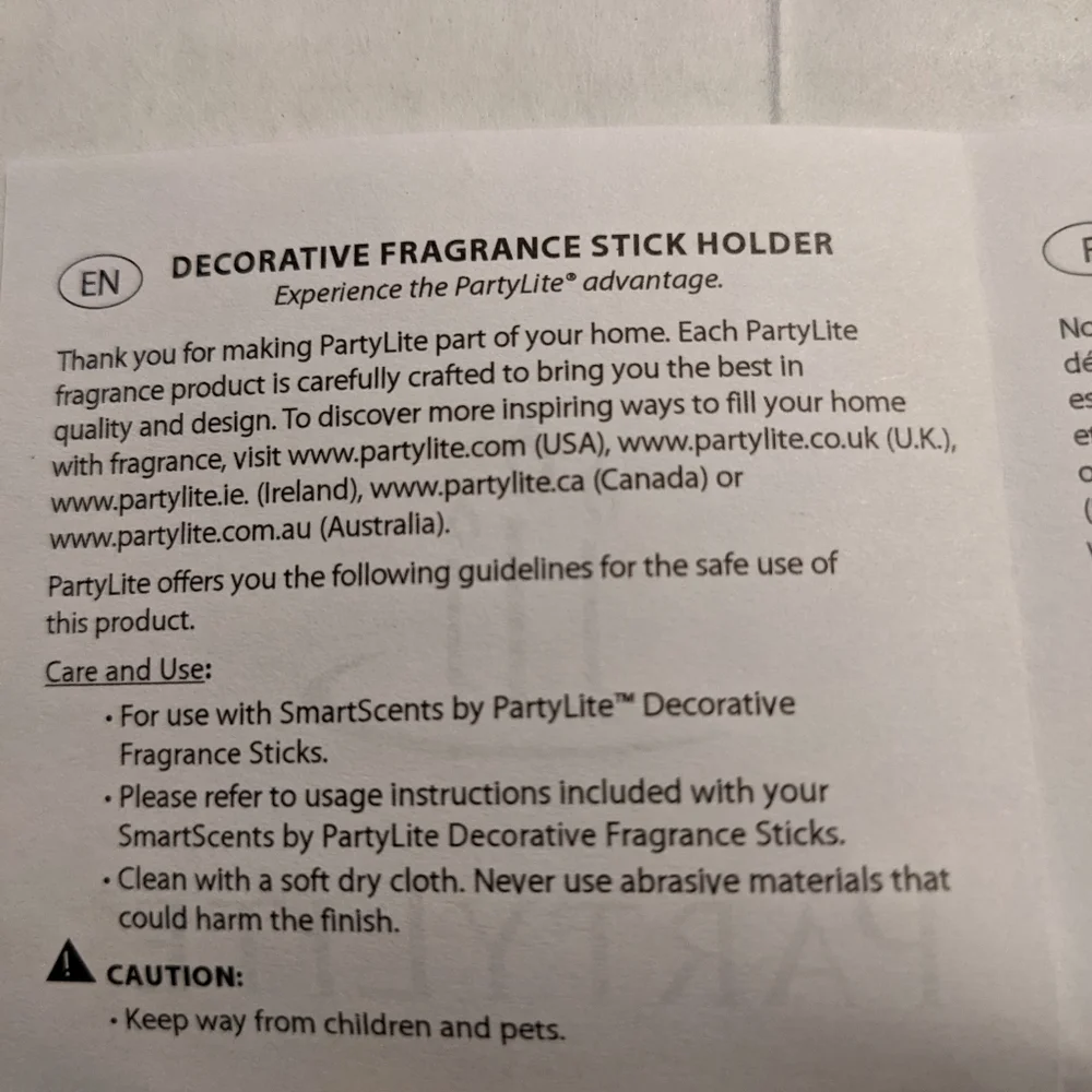 Partylite Butterfly Candle Holder Brand New